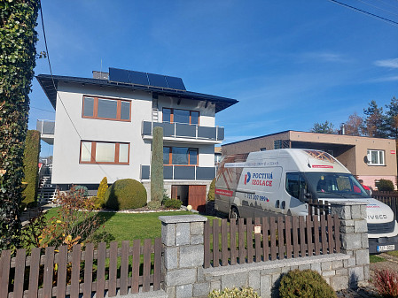 Izolace stropu rodinného domu ve Vítkově na Opavsku